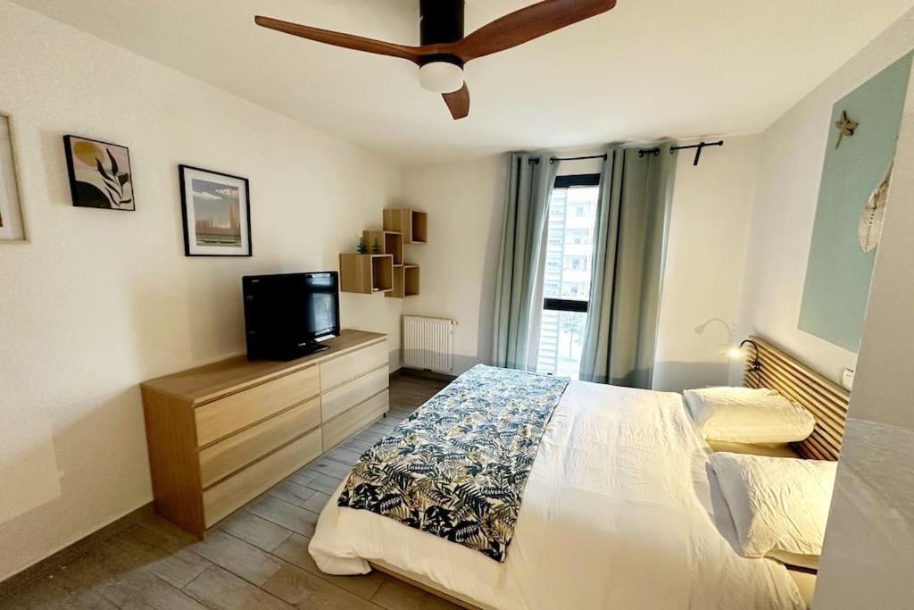 Bel Appart Design 2Ch, Mairie, Pkg, Wifi, Terrasse, Port Marianne Montpellier Esterno foto